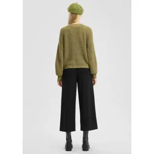 Women's Cotton Blend Cardigan QS image-4