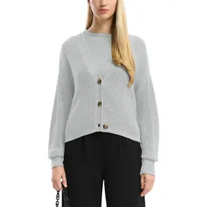 Women's Cotton Blend Cardigan QS image-2