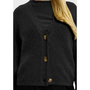 Women's Cotton Blend Cardigan QS image-3