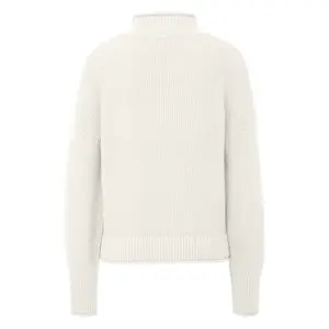 Women's High Neck Knit Sweater QS image-1