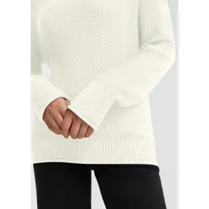 Women's High Neck Knit Sweater QS image-3