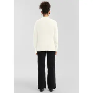 Women's High Neck Knit Sweater QS image-4