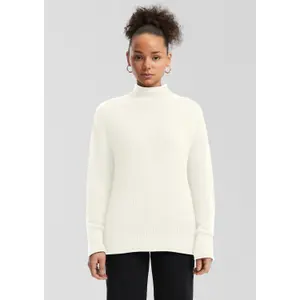 Women's High Neck Knit Sweater QS image-6