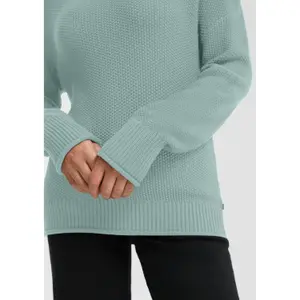 Women's High Neck Knit Sweater QS image-3
