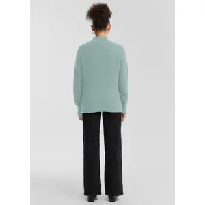 Women's High Neck Knit Sweater QS image-4