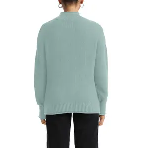 Women's High Neck Knit Sweater QS image-5