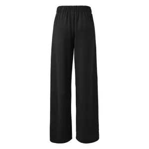 Pantaloni larghi fluidi a vita alta donna QS image-1