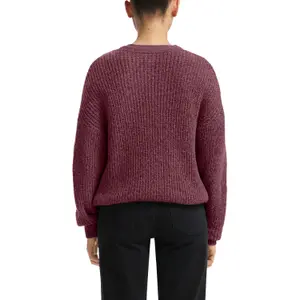 Women's V-Neck Knitted Pullover QS image-5