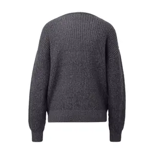 Women's V-Neck Knitted Pullover QS image-1