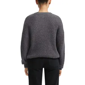 Women's V-Neck Knitted Pullover QS image-5