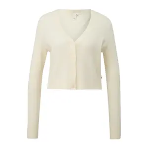 Short Ribbed Cardigan for Women QS image-0