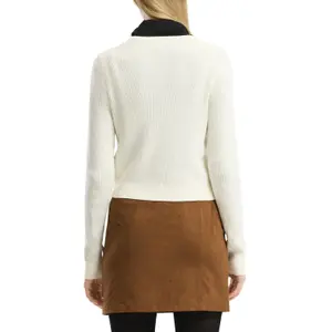 Short Ribbed Cardigan for Women QS image-5