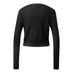Short Ribbed Cardigan for Women QS image-1