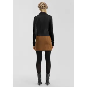 Short Ribbed Cardigan for Women QS image-4