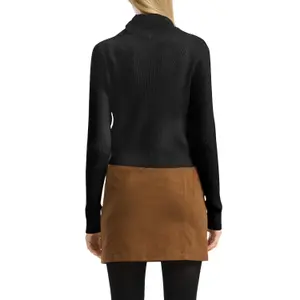 Short Ribbed Cardigan for Women QS image-5