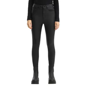 Women's Faux Leather Skinny Fit Trousers QS image-2