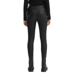 Women's Faux Leather Skinny Fit Trousers QS image-5