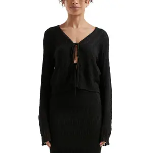 Lace Detail Cardigan for Women QS image-2