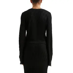 Lace Detail Cardigan for Women QS image-5