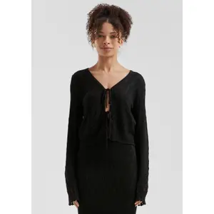 Lace Detail Cardigan for Women QS image-6