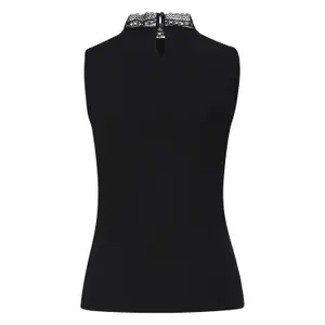 Lace High Neck Vest Women QS image-1