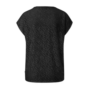 Oversized Devoured Pattern T-Shirt for Women QS image-1