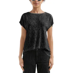 Oversized Devoured Pattern T-Shirt for Women QS image-2