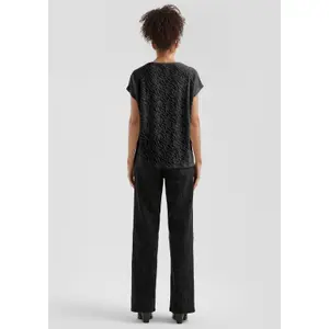 Oversized Devoured Pattern T-Shirt for Women QS image-4