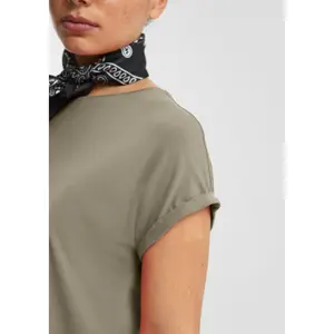 Women's Loose Fit Lyocell Blend T-Shirt QS image-3