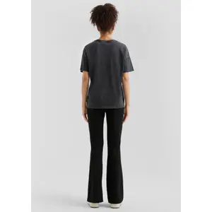 Women's Oversized Graphic Print T-Shirt QS image-4