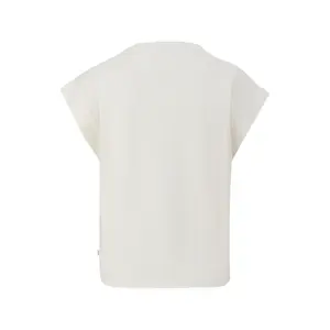 Women's Round Neck T-Shirt with Embroidery QS image-1