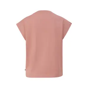 Women's Round Neck T-Shirt with Embroidery QS image-1