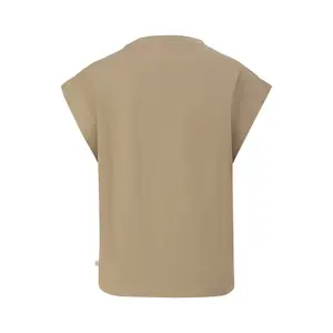 Women's Round Neck T-Shirt with Embroidery QS image-1
