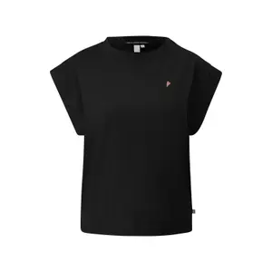 Women's Round Neck T-Shirt with Embroidery QS image-0