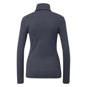 Women's Fitted Long Sleeve Roll Neck T-Shirt QS image-1