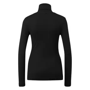 Women's Fitted Long Sleeve Roll Neck T-Shirt QS image-1
