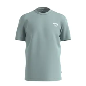 Thick Jersey Crew Neck T-Shirt with Front Print QS image-0