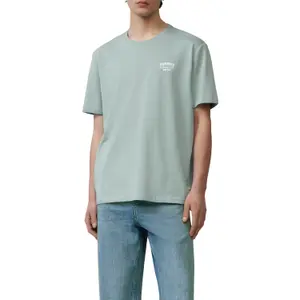 Thick Jersey Crew Neck T-Shirt with Front Print QS image-2