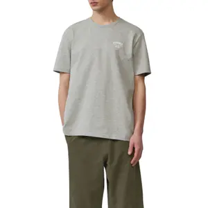 Thick Jersey Crew Neck T-Shirt with Front Print QS image-2