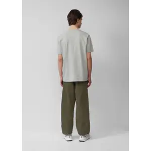 Thick Jersey Crew Neck T-Shirt with Front Print QS image-4