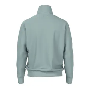 Printed High Collar Zip Sweatshirt QS image-1