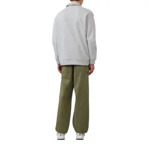 Cotton Terry High Neck Zip Sweatshirt QS image-5