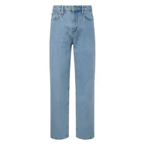 Mid-Rise Loose Jeans Waschung QS image-0