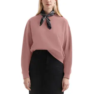 Women's Drop Shoulder Round Neck Sweatshirt QS image-2