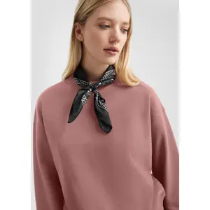 Women's Drop Shoulder Round Neck Sweatshirt QS image-3
