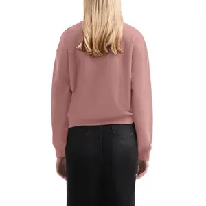 Women's Drop Shoulder Round Neck Sweatshirt QS image-5