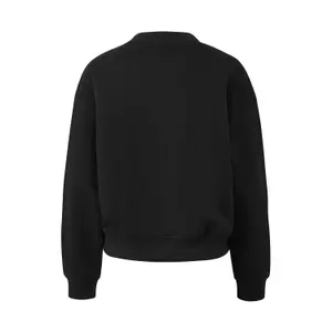 Loose Fit Crew Neck Soft Casual Sweatshirt Women QS image-1