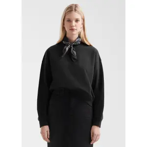 Loose Fit Crew Neck Soft Casual Sweatshirt Women QS image-6