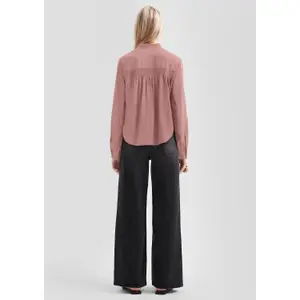 Smocked Viscose Blouse for Women QS image-4