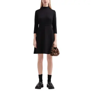 Flared and Fitted Dress Women QS image-2
